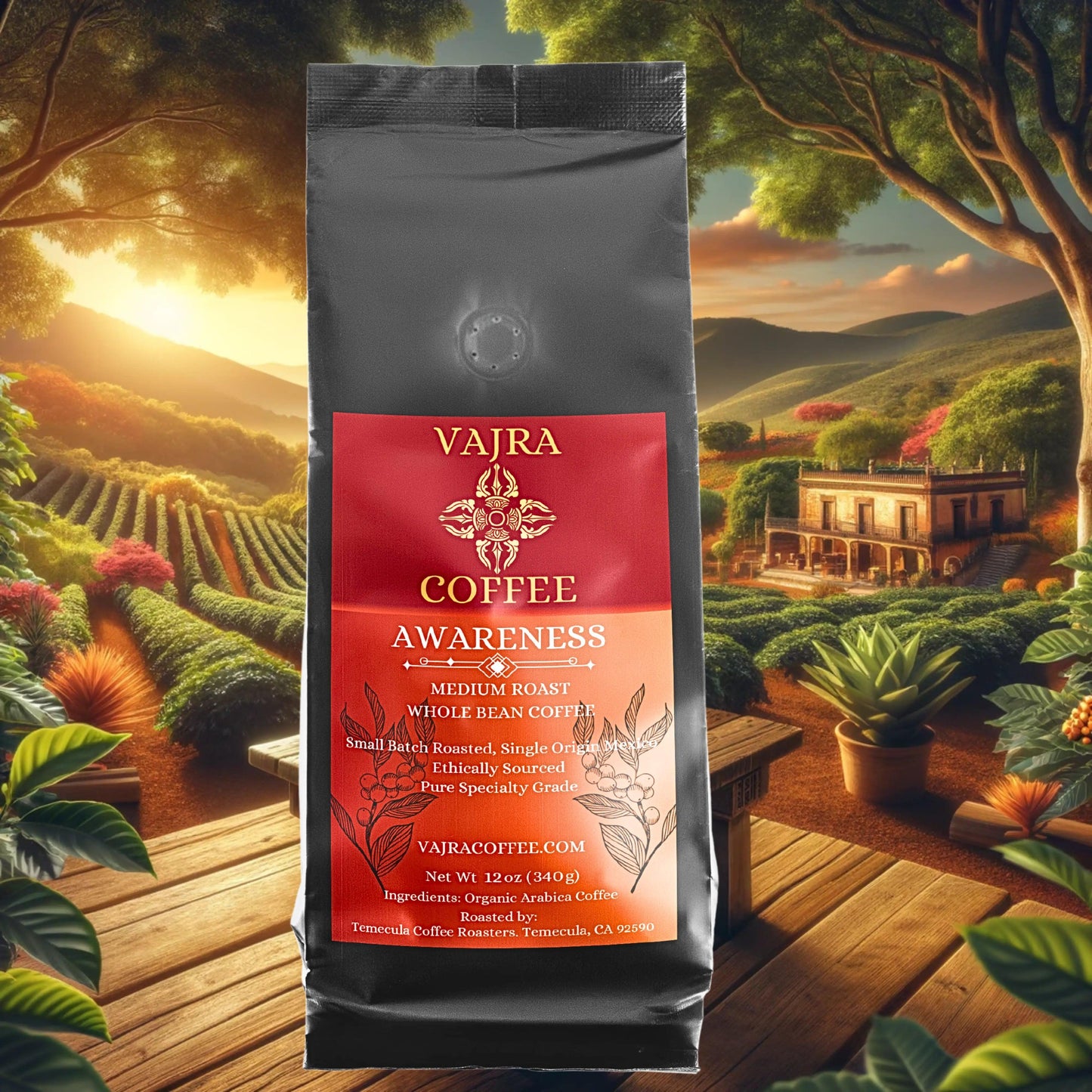 Awareness: Organic Medium Roast, Single Origin Mexico - Vajra Coffee